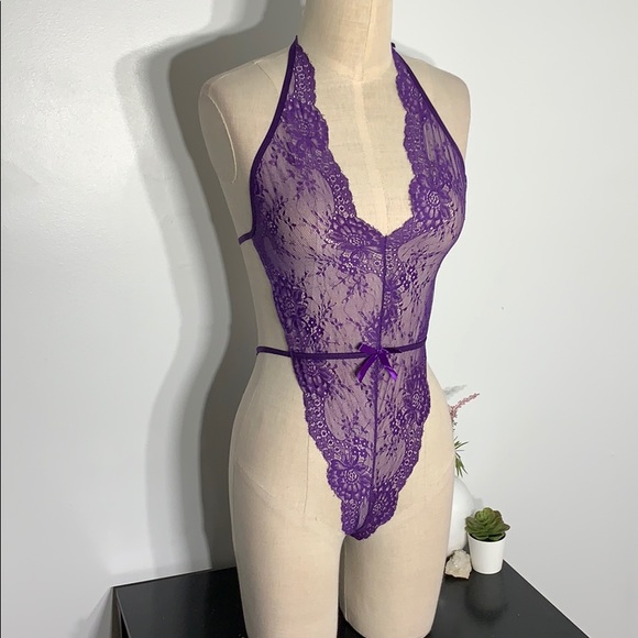 Purple lace one piece - Picture 4 of 14